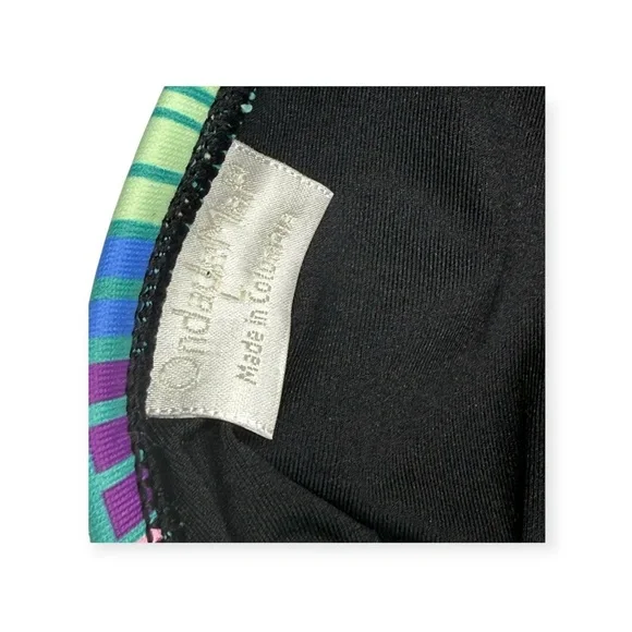 new OndadeMar Swimwear ☀︎︎Multi Strap Tri Top Bikini Set ☀︎︎ Green Print ☀︎︎ M L - Picture 10 of 14